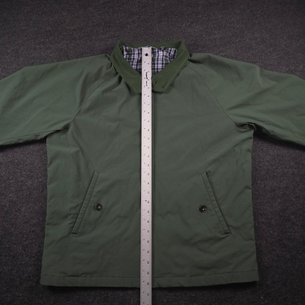 Uniqlo Harrington Jacket Green Plaid Lined Full Zip Baracuta Bomber Men's Large - Picture 6 of 14